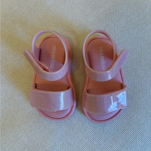 Mini Melissa Pink Kids Sandals - Picture 1 of 3